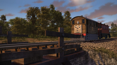 Thomas & Friends: Big World! Big Adventures! The Rickety Old Bridge collapses, trapping Toby and Henrietta