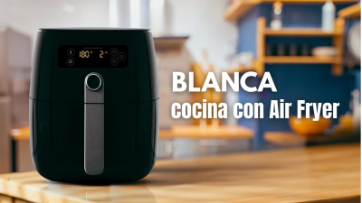 Blanca cocina con Air Fryer T1 E8