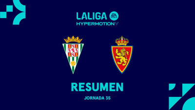Resúmenes LALIGA HyperMotion T25/26 · Jornada 35: Córdoba - Zaragoza
