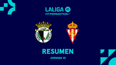 Resúmenes LALIGA HyperMotion T25/26 · Jornada 35: Burgos - Sporting