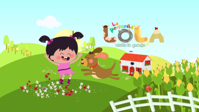 La pequeña Lola visita la granja